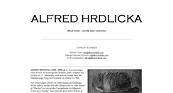 Desktop Screenshot of alfredhrdlicka.org