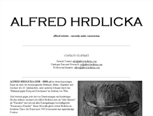 Tablet Screenshot of alfredhrdlicka.org